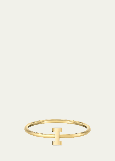 Zoe Lev Jewelry 14k Yellow Gold Initial A Ring