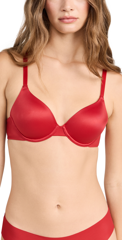 B.tempt'd By Wacoal Future Foundations T-shirt Bra In Persian Red