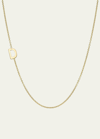Zoe Lev Jewelry 14k Yellow Gold Asymmetrical Initial T Necklace In D