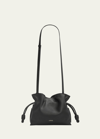 Loewe Flamenco Mini Leather Clutch Bag In 1651 Angora