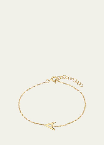 Zoe Lev Jewelry 14k Yellow Gold Initial X Bracelet In A