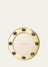 AERIN AUGUSTA GEMSTONE ROUND PICTURE FRAME, 5"