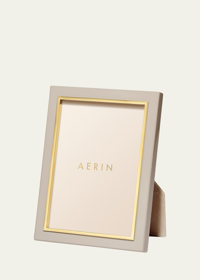 Aerin Varda Lacquer Photo Frame, French Blue - 5x7 In Taupe