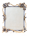 Jay Strongwater Indigo Floral Branch Frame, 8" X 10" In Blue
