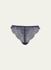 Simone Perele Karma Lace Tanga Briefs In Midnight