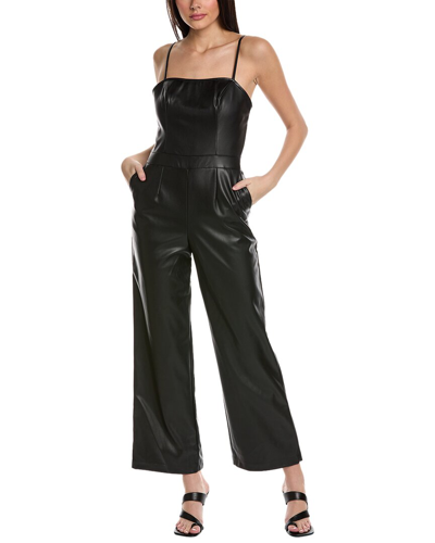 Bcbgeneration Faux Leather Jumpsuit In Black