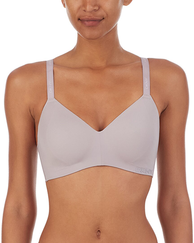 Dkny Women's Litewear Active Comfort Wirefree Bra Dk7934 In Grey