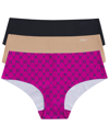 Dkny Litewear Cut Anywhere Assorted 3-pack Hipster Briefs