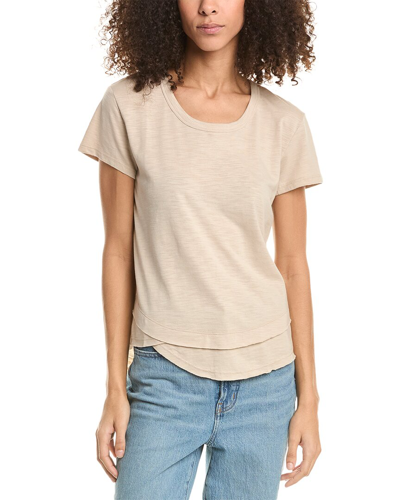 Chrldr Ava T-shirt In Beige