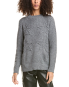 CHRLDR CHRLDR CABLE STARS OVERSIZED CABLE SWEATER