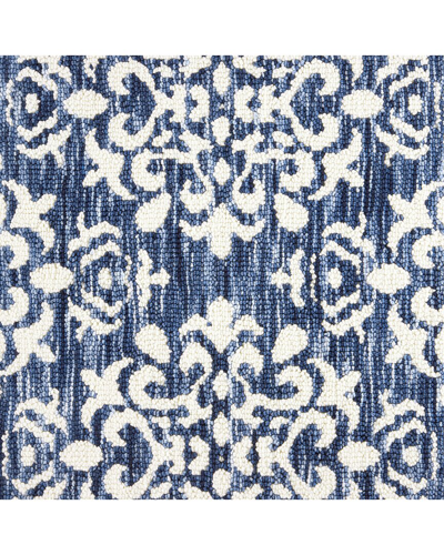 Town & Country Everyday Everwashª Tufted Damask Medallion Multi-use Decorative  Rug In Navy