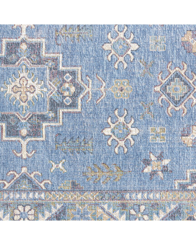 Town & Country Luxe Everwashª Woven New Vintage Multi-use Decorative Rug In Blue