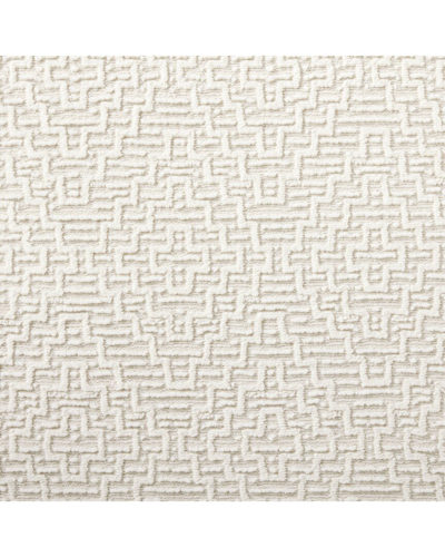 Town & Country Luxe Recycled High-low Modern Geo Plush Area Rug In Ivory