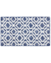 Town & Country Everyday Everwashª Tufted Modern Diamond Multi-use Decorative  Rug In Navy