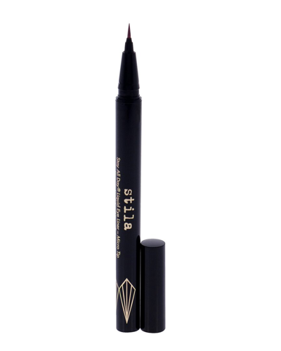 Stila Cosmetics 0.016oz Shimmering Garnet Stay All Day Liquid Eye Liner Micro  Tip In White