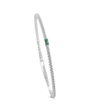 Sabrina Designs 14k 0.50 Ct. Tw. Diamond & Emerald Bangle Bracelet