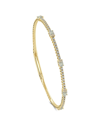 Sabrina Designs 14k 1.20 Ct. Tw. Diamond & Opal Station Bangle Bracelet