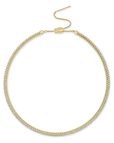 Sabrina Designs 14k 3.33 Ct. Tw. Diamond Flexible Choker Necklace In Brown