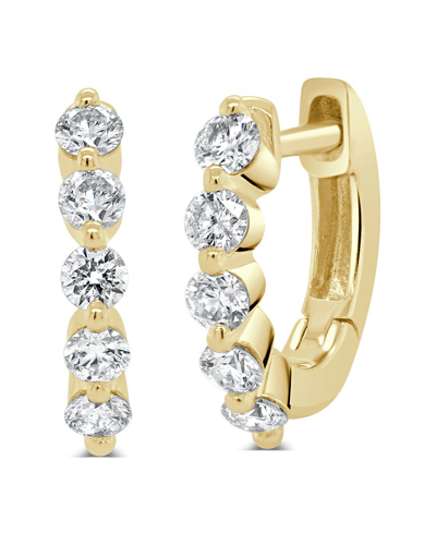 Sabrina Designs 14k 0.39 Ct. Tw. Diamond Huggie Earrings In Gold