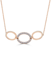 Sabrina Designs 14k Rose Gold 0.35 Ct. Tw. Diamond Necklace