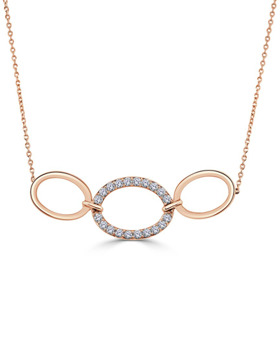 Sabrina Designs 14k Rose Gold 0.35 Ct. Tw. Diamond Necklace