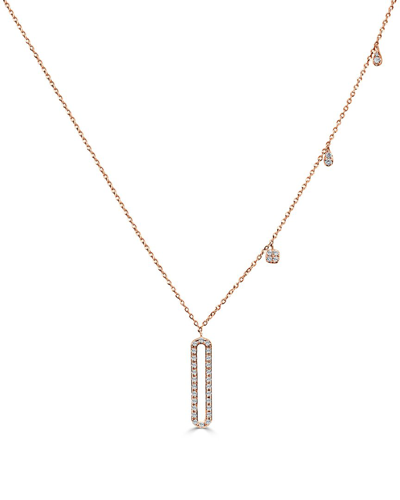 Sabrina Designs 14k Rose Gold 0.18 Ct. Tw. Diamond Necklace