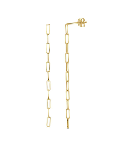 Sabrina Designs 14k Paperclip Link Earrings In Gold