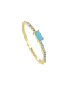 SABRINA DESIGNS SABRINA DESIGNS 14K 0.21 CT. TW. DIAMOND & TURQUOISE RING