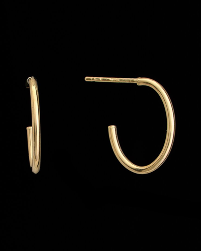 Italian Gold 14k  Half Hoops