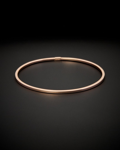 Italian Gold 14k Italian Rose Gold Bangle Bracelet