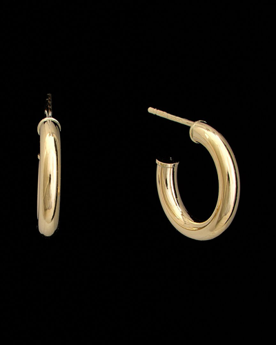 Italian Gold 14k  Polished Half Hoops