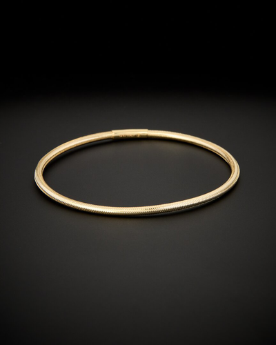 Italian Gold 14k  Mesh Bangle Bracelet