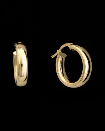 Italian Gold 14k  Polished Hoops
