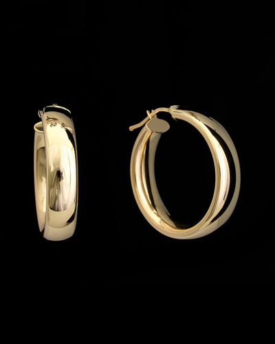 Italian Gold 14k  Polished Hoops