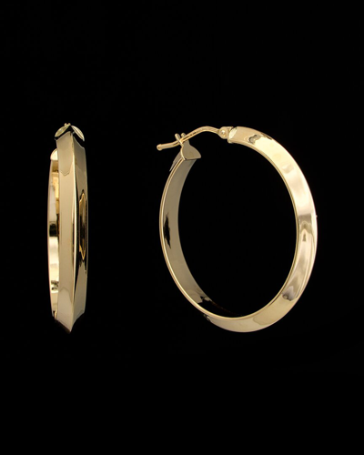 Italian Gold 14k  Knife Edge Hoops