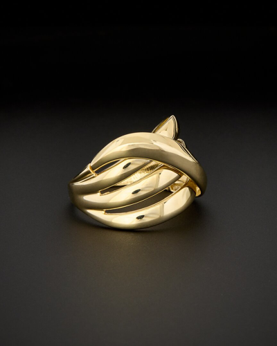 Italian Gold 14k  Crossover Ring