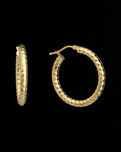 Italian Gold 18k  Hoops