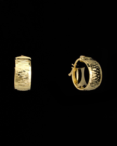 Italian Gold 18k  Hoops