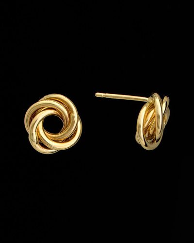 Italian Gold 18k  Love Knot Studs