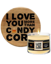 COURTSIDE MARKET WALL DECOR COURTSIDE MARKET I LOVE YOU MORE THAN CANDY CORN SOY CANDLE & ARTBOARD SET