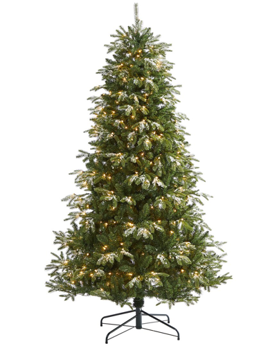 Nearly Natural 7ft Snowed Grand Teton Artificial Christmas Tree In Green
