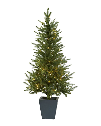 NEARLY NATURAL NEARLY NATURAL 4.5FT CHRISTMAS TREE WITH CLEAR LIGHTS
