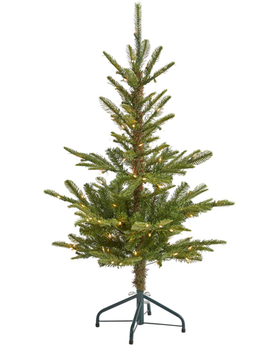 Nearly Natural 4ft Layered Washington Spruce Artificial Christmas Tree In Green