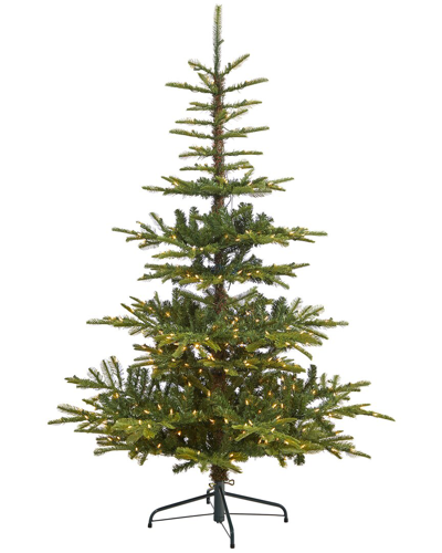 Nearly Natural 6ft Layered Washington Spruce Artificial Christmas Tree In Green