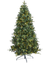 NEARLY NATURAL NEARLY NATURAL 6FT GRAND TETON SPRUCE FLAT BACK ARTIFICIAL CHRISTMAS TREE
