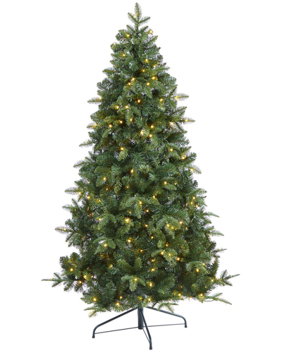 Nearly Natural 6ft Grand Teton Spruce Flat Back Artificial Christmas Tree In Green