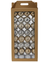 Nearly Natural Holiday Shatterproof 64-count Christmas Tree Ornaments In Silver