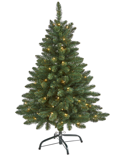 Nearly Natural 4ft Northern Rocky Spruce Artificial Christmas Tree In Green