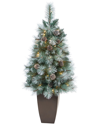 NEARLY NATURAL NEARLY NATURAL 3.5FT FROSTED TIP BRITISH COLUMBIA MOUNTAIN PINE ARTIFICIAL  TREE