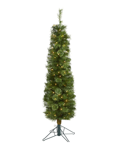 Nearly Natural 5ft Green Pencil Artificial Christmas Tree
